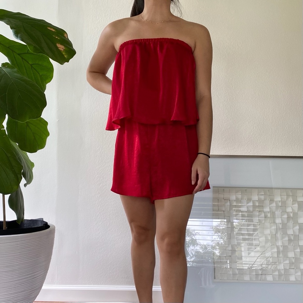 Show Me Your MuMu - Red Romper - Size Small